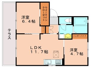 サンセール篠栗の物件間取画像